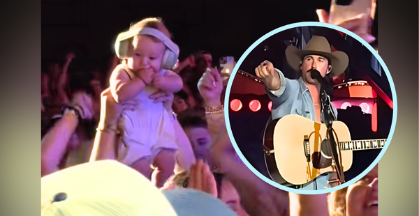Riley Green Spots “Most Patriotic Baby” In The Audience During Toby Keith Cover