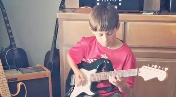 Country Star's 12-Year-Old Son Masters Famous AC/DC Guitar Riff