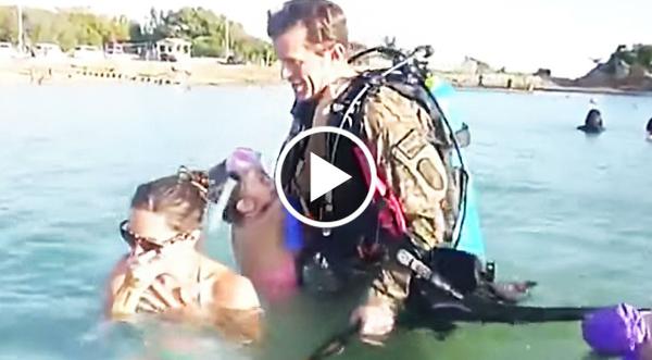 Wife Breaks Down As Her Deployed Husband Unexpectedly Crashes Family Outing