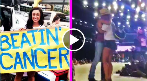 Cancer-Stricken Fan Bravely Takes Wig Off For Kenny Chesney (WATCH)