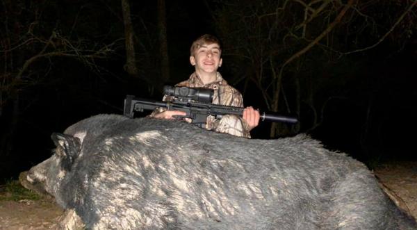 13-Year-Old Texas Boy Kills 400-Pound Feral Hog Terrorizing Farm