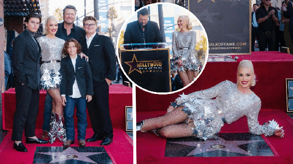 Blake Shelton Celebrates Gwen Stefani During Hollywood Walk Of Fame Ceremony