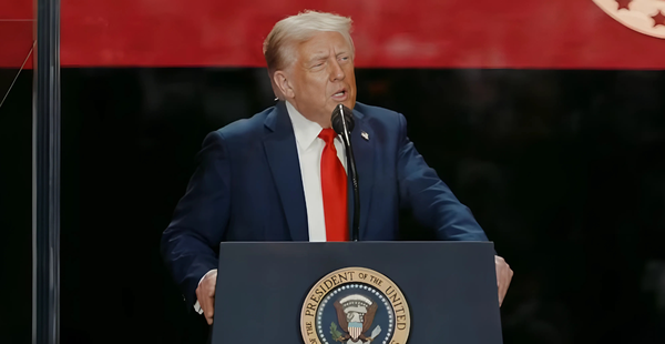 President Trump speaks at Charlie Kirk's memorial