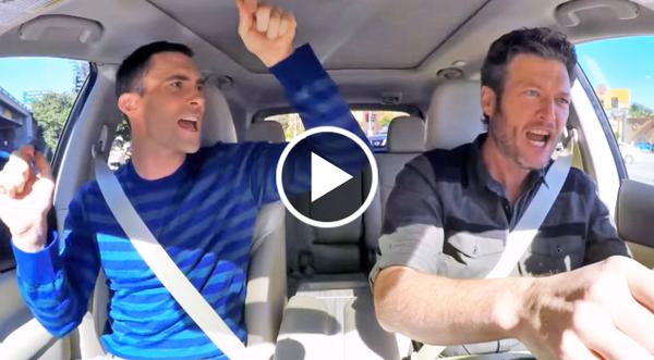 Blake Shelton & Adam Levine Discover Hidden Talent While Commuting To Work