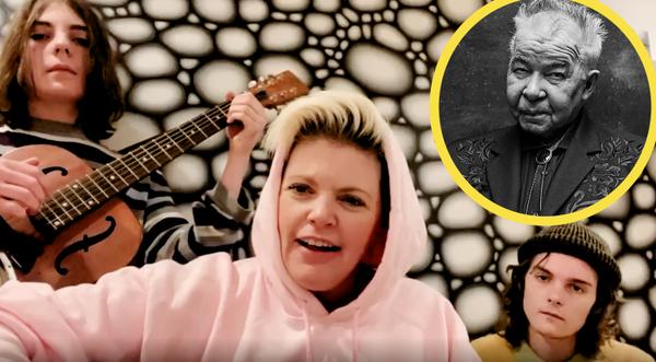 Natalie Maines & Sons Sings "Angel From Montgomery" In John Prine's Honor