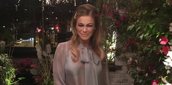 LeAnn Rimes Steps Out In Sexy Sheer Lingerie Dress