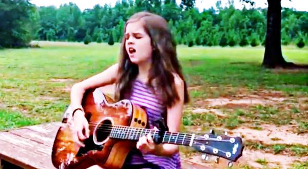 Little Girl's Powerful Voice Gives "Desperado" New Sound