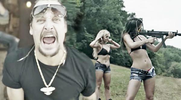 Kid Rock Debuts Kick-Ass Music Video With Babes, Guns, & Attitude