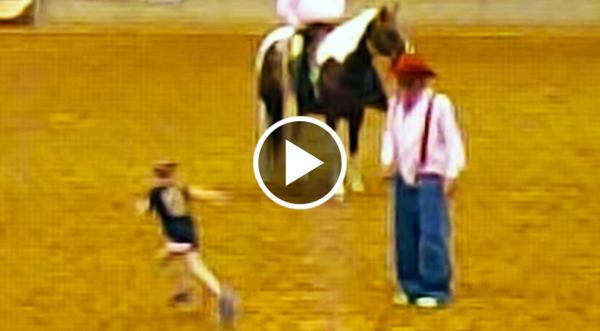 Rodeo Clown Picks On 9-Year-Old, But When She Starts Running? Jaws Drop