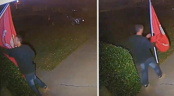 Thief Steals U.S. Marine Corps Flag From Veteran’s House
