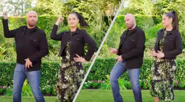 John Travolta Recreates “Grease” Dance For Super Bowl Ad, Daughter Joins Him