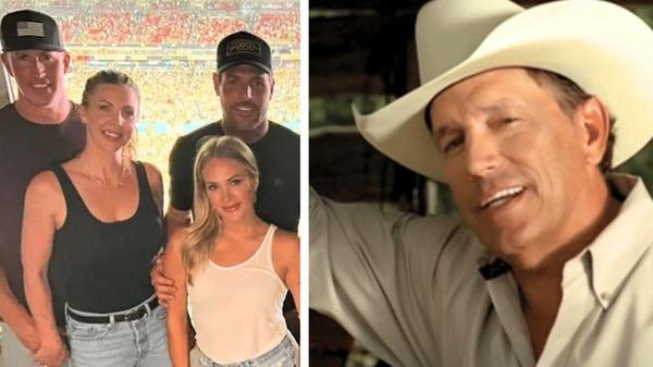 Carrie Underwood & Husband Mike Fisher Enjoy George Strait Concert In Nashville