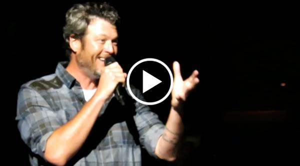 Blake Shelton Stops Mid-Concert For Marriage Proposal