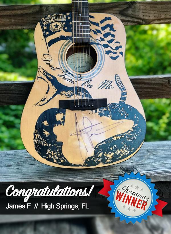 Aaron Lewis // Guitar Giveaway Winner