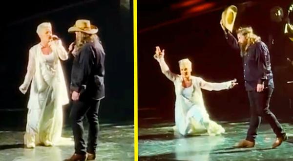 P!nk Falls To Ground In Awe After Singing Duet With Chris Stapleton