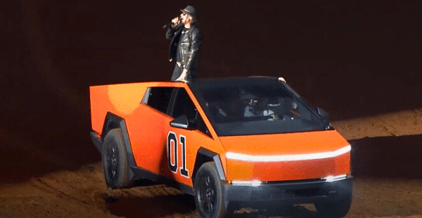 Kid Rock Enters Rodeo In “Dukes Of Hazzard” Cybertruck With Jelly Roll