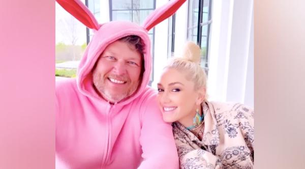 Blake Shelton Wears Pink Bunny Costume For Easter Celebration With Wife Gwen Stefani