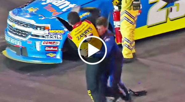 Crash Puts NASCAR Drivers In 'Brutal' Fist Fight