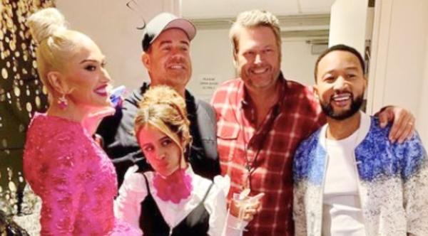 Blake Shelton & Carson Daly Celebrate Birthdays While Filming “The Voice”
