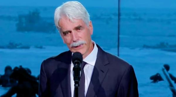 Tearful Sam Elliott Recites WWII Survivor's Account Of D-Day