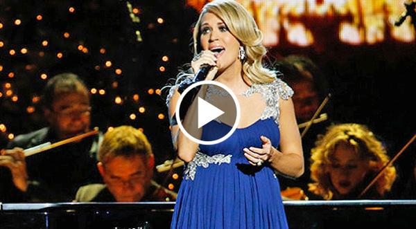 Carrie Underwood Performs Inspiring Rendition Of "O Holy Night"