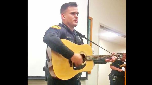 Texas Cop Stuns Fellow Officers With Unexpected Johnny Cash Cover
