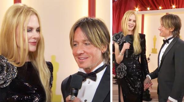 Keith Urban & Nicole Kidman Pack On The PDA On Oscars Red Carpet