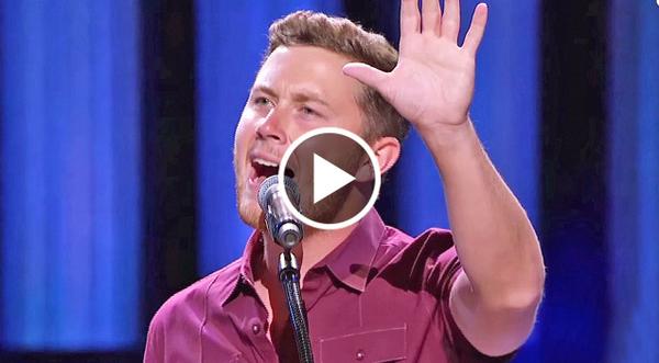 Scotty McCreery Gets Emotional During Tear-Jerking Song In Honor Of Late Grandfather (WATCH)