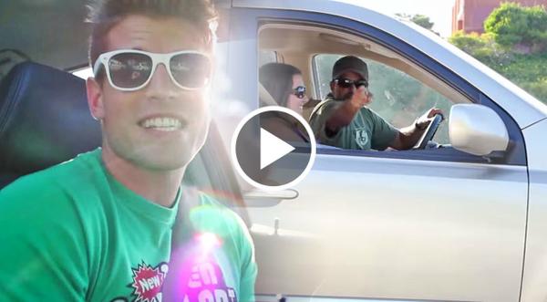 He Sings 'Build Me Up Buttercup' In The Car And What Happens Will Make You Smile