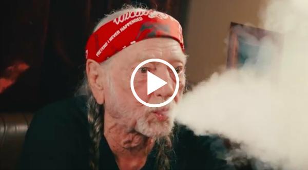 Jimmy Fallon Catches Willie Nelson Mid-Smoke During Unannounced Visit