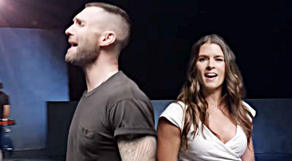 Surprise! Danica Patrick Dances With Adam Levine In New Video