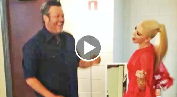 Blake Shelton & Gwen Stefani Throw Goofy Dance Party & It's Adorable