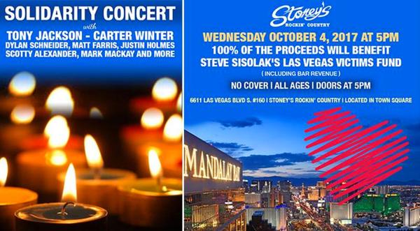 Stoney's Las Vegas Hosting Free Concert Fundraiser For Shooting Victims