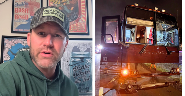 Drake White’s Tour Bus Involved In Crash, Forced To Cancel Concert