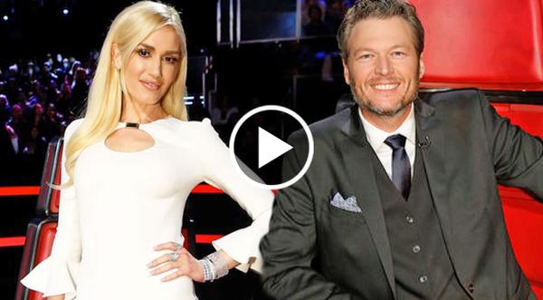 Blake Shelton Saves The Day, Catches Gwen Stefani As She Trips Onstage