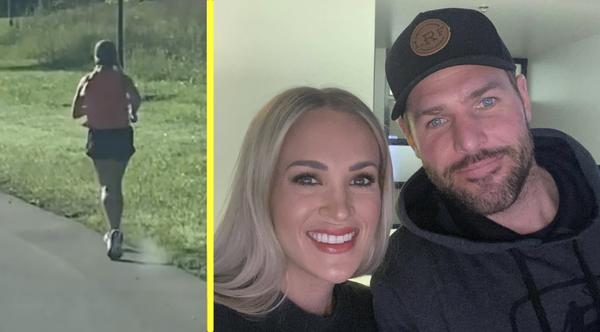 Mike Fisher Scares Carrie Underwood While She’s Out On A Run