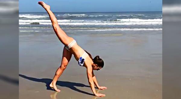 Danica Patrick Shows Sculpted Body In Bikini Race Video