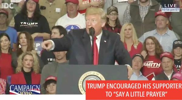 Hundreds Unite To Sing “Amazing Grace’ Following Medical Emergency At Trump Rally