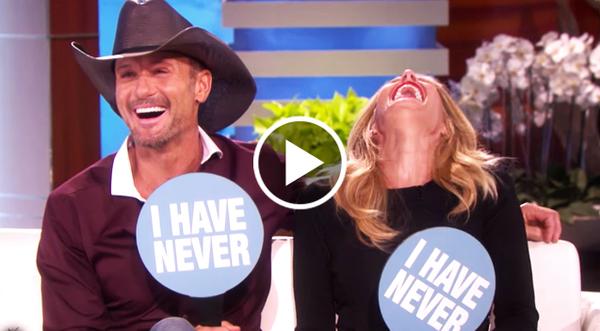 Tim & Faith Play Hilarious Newlywed Game With Ellen