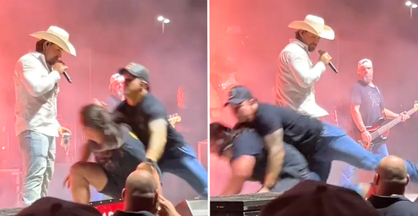 Fan Aggressively Lunges At Gavin Adcock During Show, Gets Tackled By Security [WATCH]