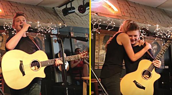 Boy Sings Response To Artist’s Hit Song, Then She Walks On Stage…