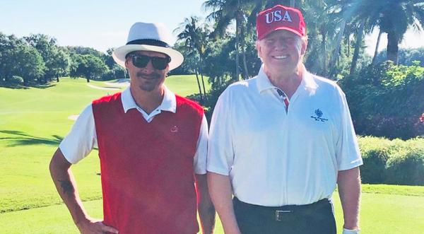 Kid Rock Shares Photo Of Day Spent Golfing With Trump