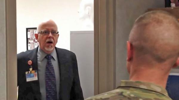Father Breaks Down As Son Returns From Deployment & Crashes Work Conference