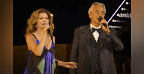 Shania Twain Sings “From This Moment On” In Stunning Duet With Andrea Bocelli