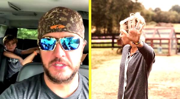 Luke Bryan Runs Out Of Gas, Wife’s Look Says It All