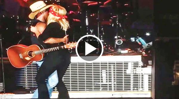 Miranda Lambert & Kenny Chesney Two-Step To George Strait Classic On Stage