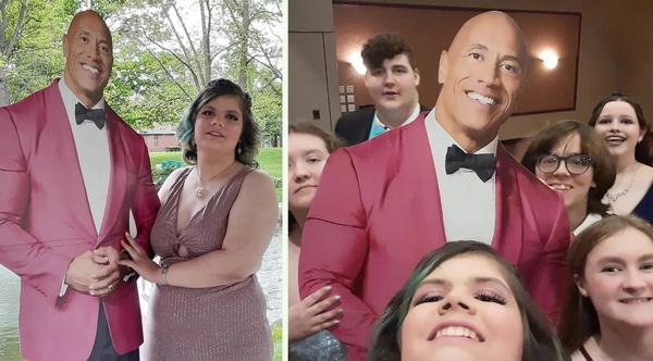 Dwayne Johnson Responds To Girl Taking His Cardboard Cut-Out To Prom