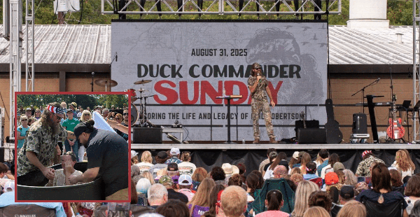 Dozens Baptized During Public Celebration Of Phil Robertson’s Life – “Straight Up Revival”