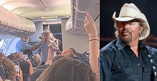 Country Singer Leads Entire Plane In Sing-A-Long Tribute To Toby Keith