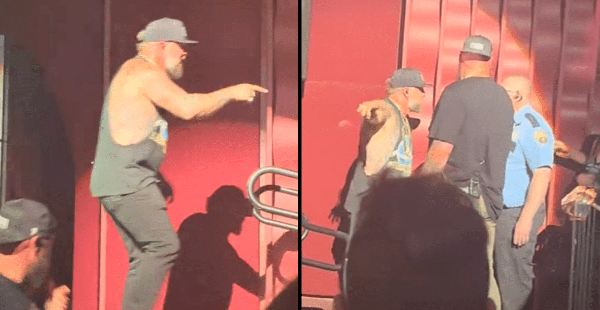 Brantley Gilbert Calls Out Security